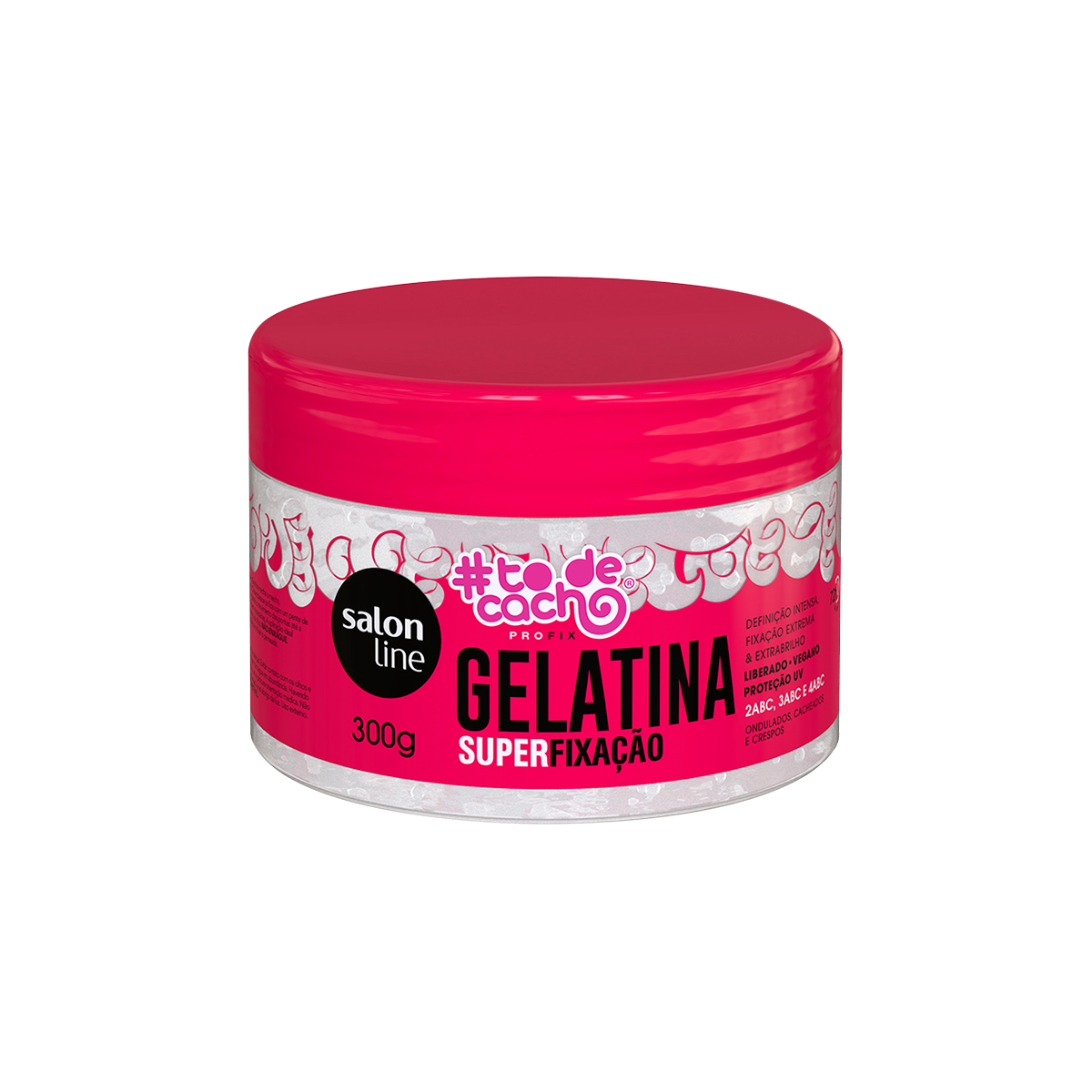 SALON LINE TODECACHO GELATINA LÍQUIDA FIXAÇÃO EXTRA FORTE 300G SALON