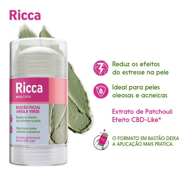 Ricca Bast O Facial Argila Verde Gr Ricca Bast O Facial Argila