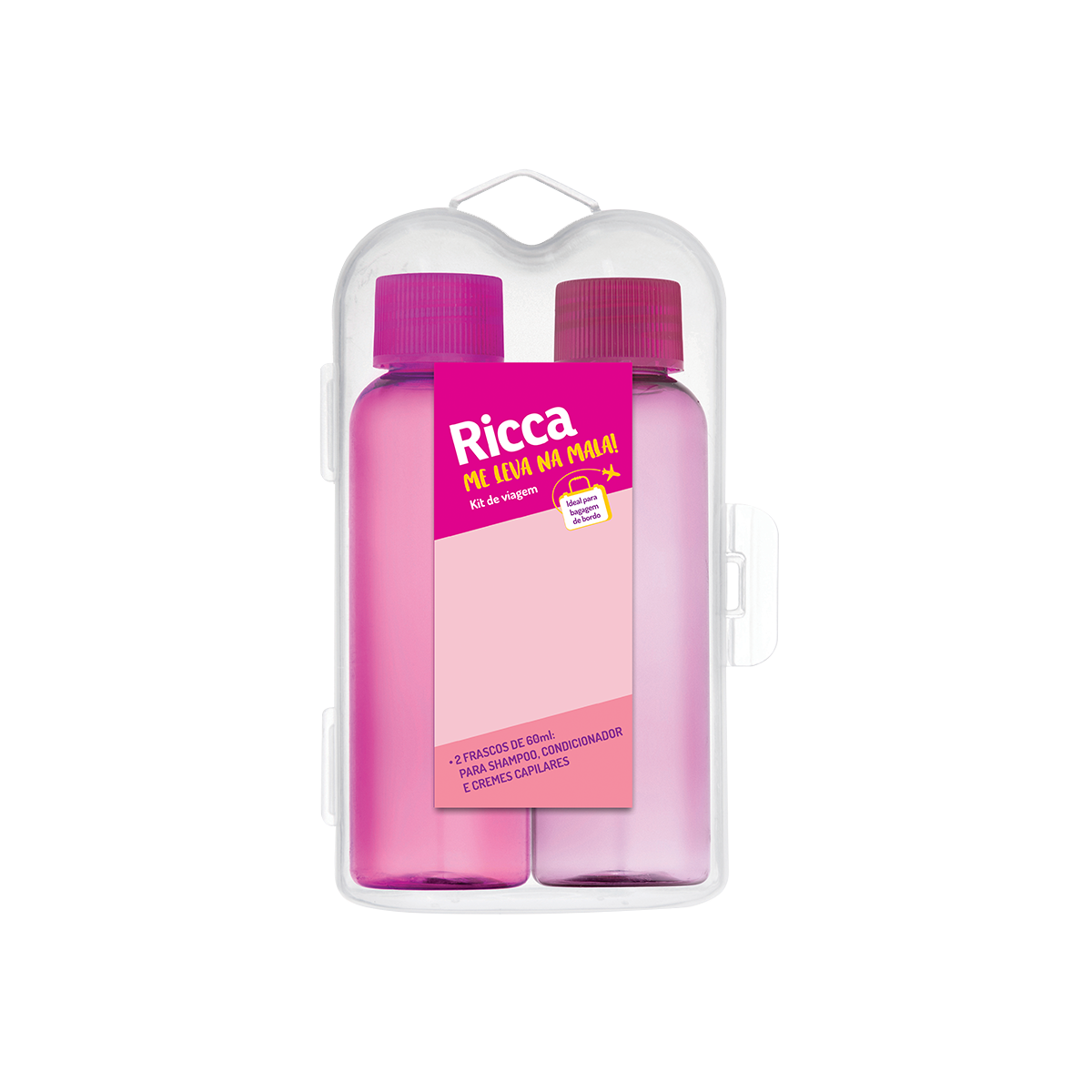 RICCA KIT DE VIAGEM COLORS C/ 2 FRASCOS RICCA KIT DE VIAGEM COLORS C