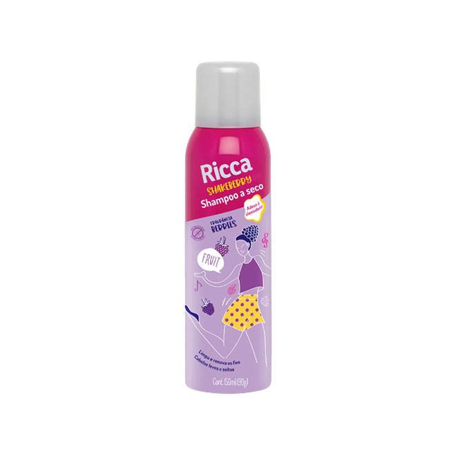 RICCA SHAMPOO A SECO BERRY 150ML - RICCA SHAMPOO A SECO BERRY 150ML - RICCA