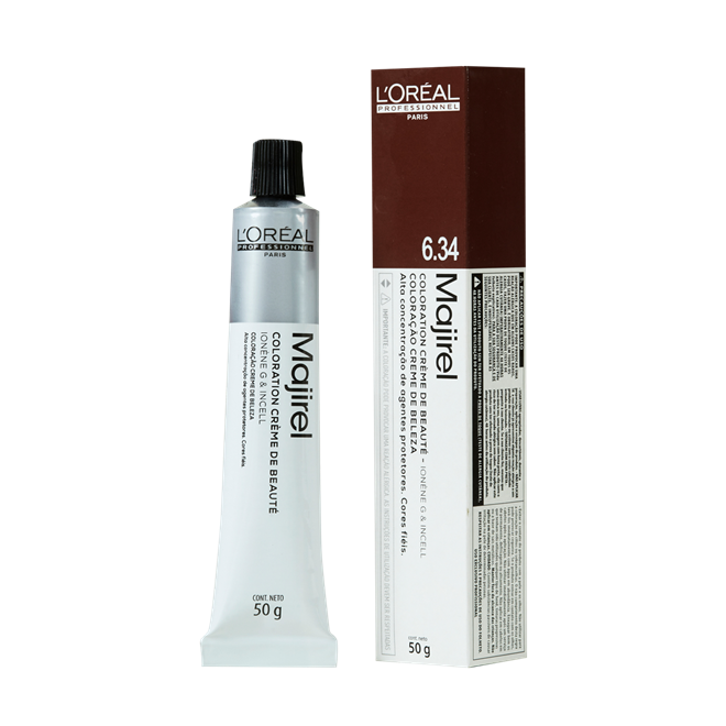 L'Oréal Majirel Haarfarbe 6.46 – Intensive Rot-Kupfer Nuance, Deckt Weißhaare Bis 100% Ab