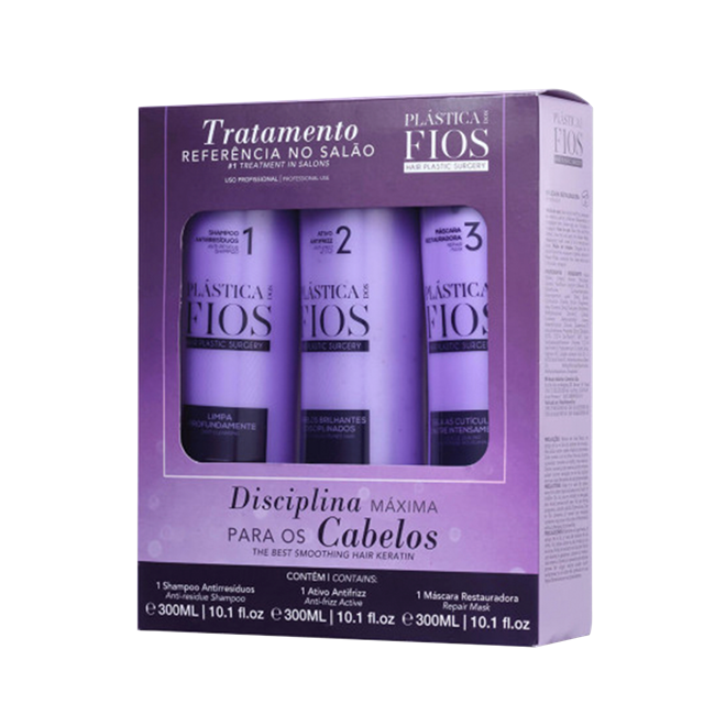 CADIVEU PLÁSTICA DOS FIOS KIT PROFISSIONAL 3X 300ML - CADIVEU PLÁSTICA ...