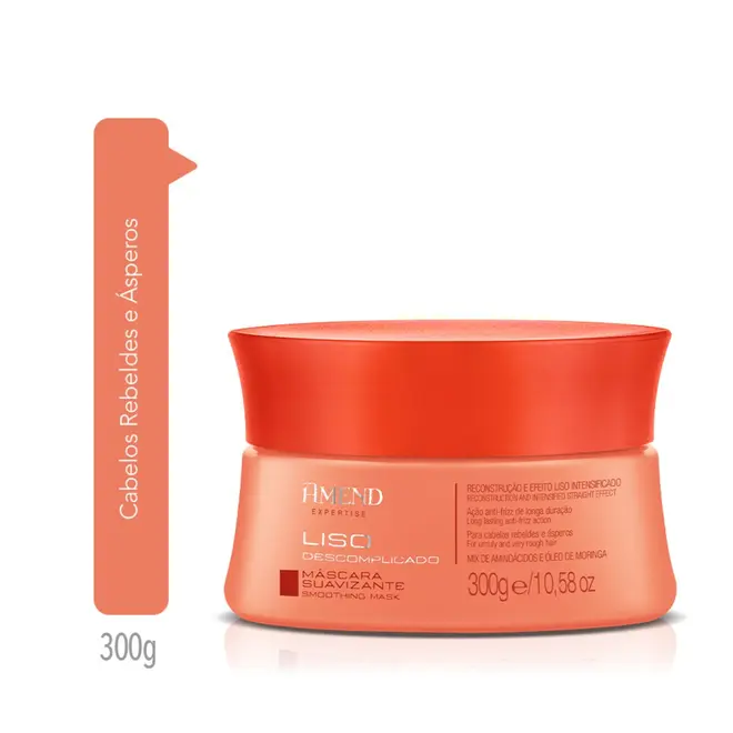 AMEND SUAVIZANTE AMEND EXPERTISE LISO DESCOMPLICADO MÁSCARA 300G