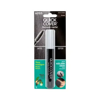 KISS NEW YORK RETOQUE CAPILAR MASCARA - PRETO 7GR