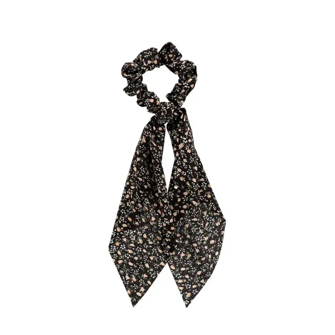 PROART LARGE BLACK FLOWERED SCRUNCHIE