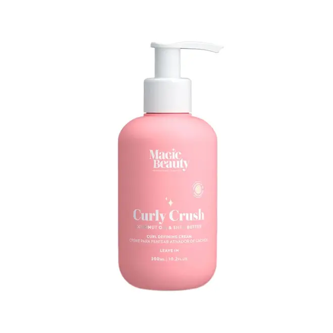 MAGIC BEAUTY CURLY CRUSH CREME PARA PENTEAR E ATIVADOR DE CACHOS 300ML