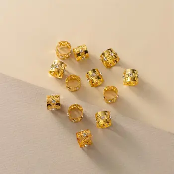 PROART ANEIS DE CABELO GOLDEN WITH STRASS 12UN