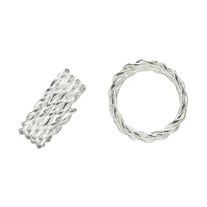 PROART ANEIS DE CABELO SILVER STYLISH 14UN