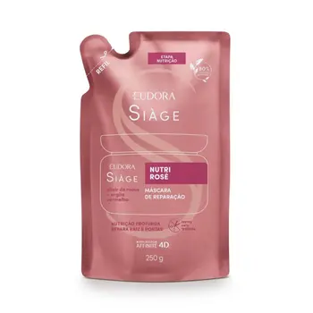EUDORA SÌAGE NUTRI ROSE REFIL MÁSCARA CAPILAR 250G