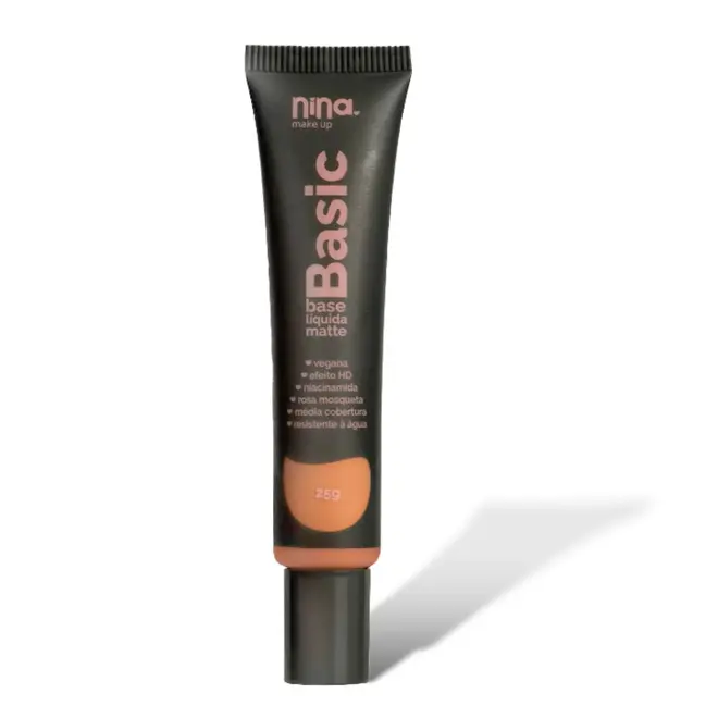 NINA MAKE UP BASIC BASE LIQUIDA MATTE COR6 25G