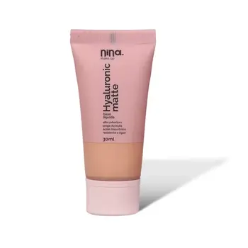 NINA MAKE UP HYALURONIC MATTE BASE LIQUIDA COR 2 3