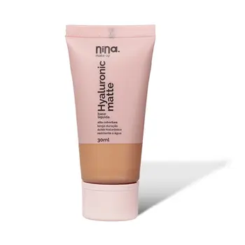 NINA MAKE UP HYALURONIC MATTE BASE LIQUIDA COR 5 3