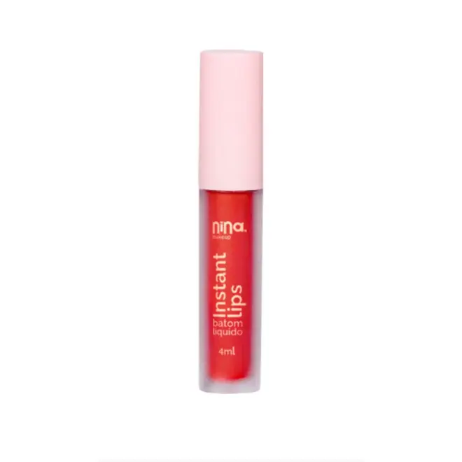 NINA MAKE UP INSTANT LIPS BATOM LIQUIDO MATTE RUBI