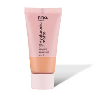 NINA MAKE UP HYALURONIC MATTE BASE LIQUIDA COR 4 3