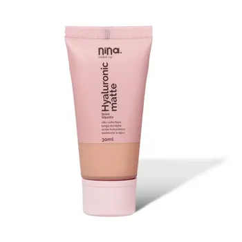 NINA MAKE UP HYALURONIC MATTE BASE LIQUIDA COR 2.5