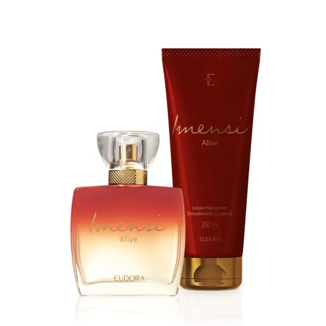 EUDORA KIT IMENSI ALIVE DESODORANTE COLÔNIA 100ML - LOÇÃO CORPORAL 100ML