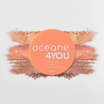 OCEANE TRIO DE SOMBRAS COPPER SHINE PALETTE 4YOU 4
