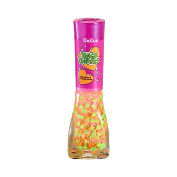 DAILUS ESMALTE TRAGO CONFETES COPO CHEIO E CORACAO VAZIO 8ML