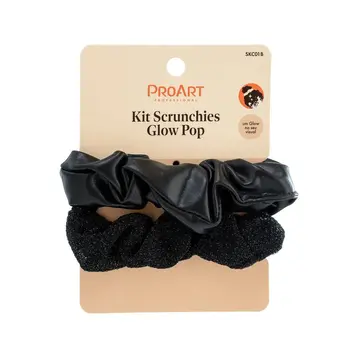 PROART KIT DE SCRUNCHIE PRETO 2PCS