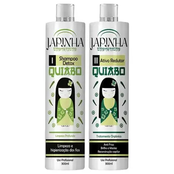 JAPINHA KIT PROGRESSIVA QUIABO ORGANICO SHAMPOO - ATIVO 300ML