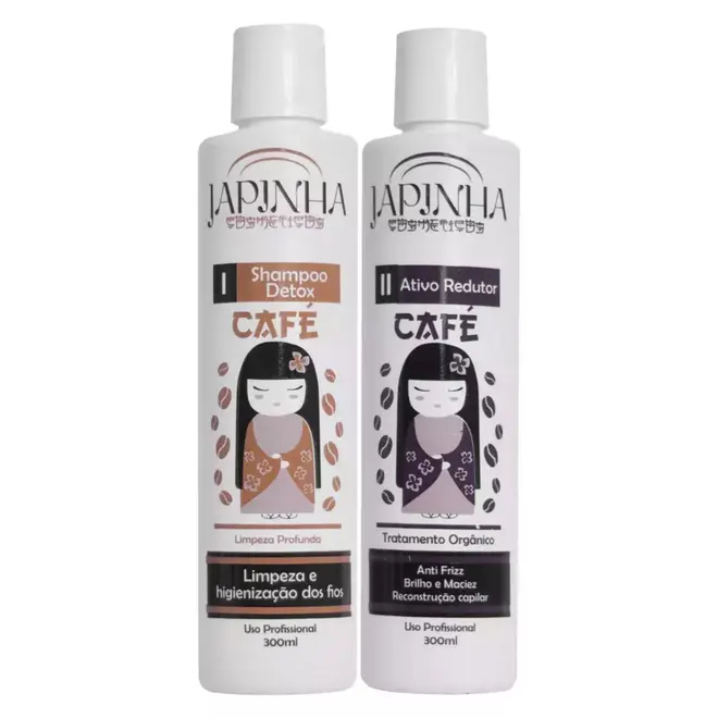 JAPINHA KIT PROGRESSIVA CAFÉ ORGANICO SHAMPOO - ATIVO 300ML