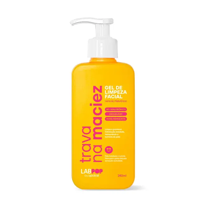 LABOTRAT LABPOP TRAVA NA MACIEZ GEL DE LIMPEZA FACIAL 240ML