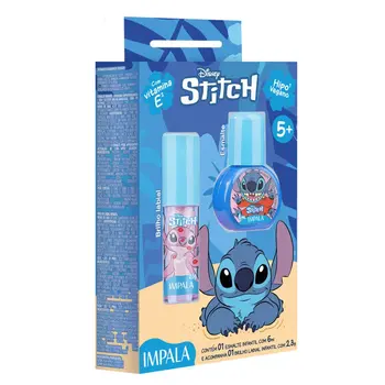 IMPALA KIT INFANTIL STITCH ESMALTE E BRILHO LABIAL