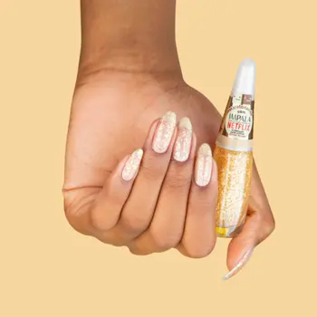 IMPALA ESMALTE MARATONANDO NETFLIX GLITTER  FLOCADO ACLAMADO PELA CRITICA 7,5ML