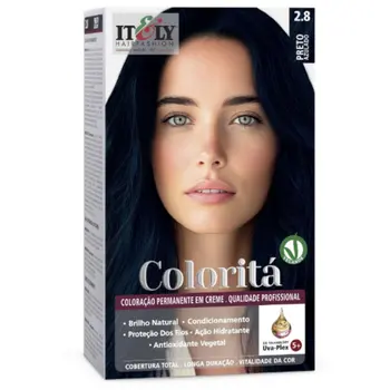 ITELY COLORITÁ COLORAÇÃO EM CREME 2.8 PRETO AZULADO 50G