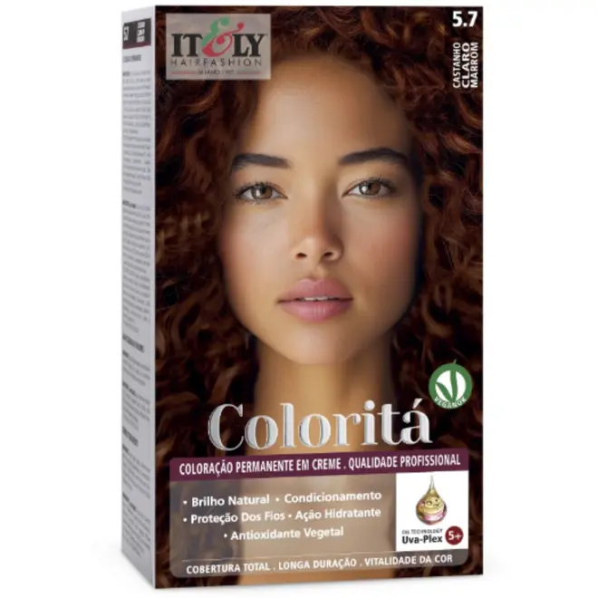 ITELY COLORITÁ COLORAÇÃO EM CREME 7.0 LOURO MÉDIO 50G
