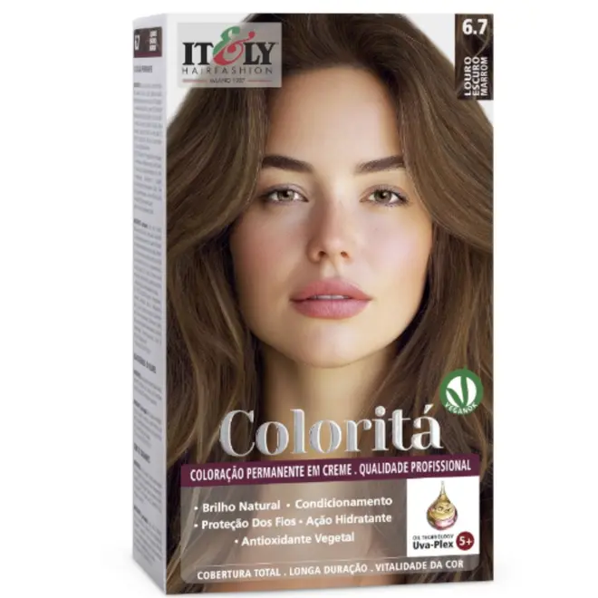 ITELY COLORITÁ COLORAÇÃO EM CREME 5.7 LOURO ESCURO MARROM 50G