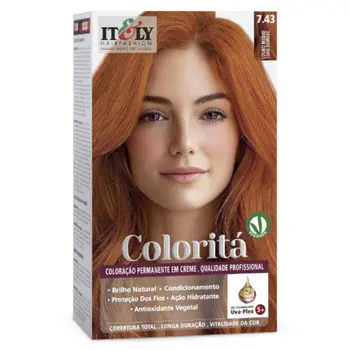 ITELY COLORITÁ COLORAÇÃO EM CREME 7.3 LOURO MÉDIO  DOURADO 50G