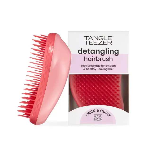 TANGLE TEEZER THE ORIGINAL THICK & CURLY PINK PUNCH