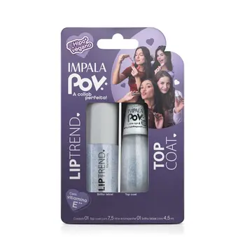 IMPALA KIT 1 TOP COAT E 1 GLOSS LABIAL MARIA NICOLLY