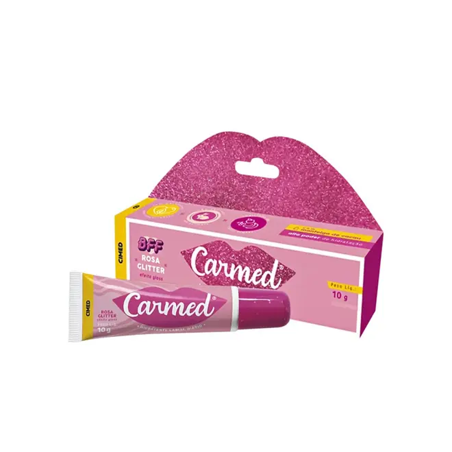 CARMED HIDRATANTE LABIAL BFF ROSA GLITTER 10G