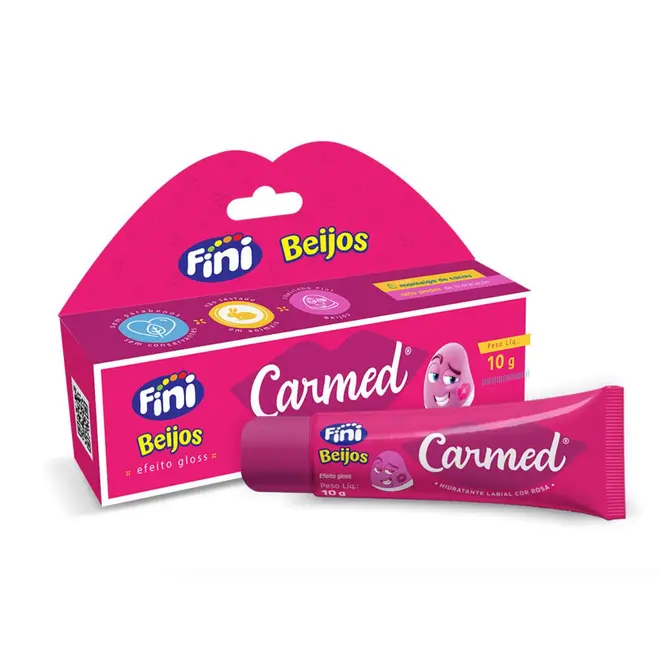 CARMED HIDRATANTE LABIAL FINI BEIJOS COM COR 10G