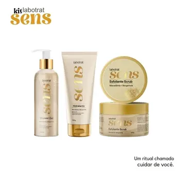 LABOTRAT SENS KIT PRESENTEÁVEL MACADÂMIA & BERGAMOTA COM 3 UNIDADES
