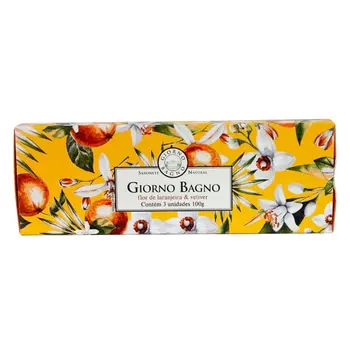 GIORNO BAGNO KIT SABONETE FLOR DE LARANJEIRA E VET